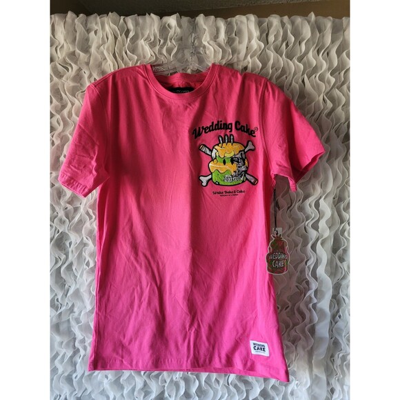 Wedding Cake Men's Wake Bake Cake T-Shirt Black S - Picture 2 of 7